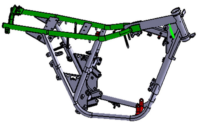 FRAME OF MOTORCYCLE